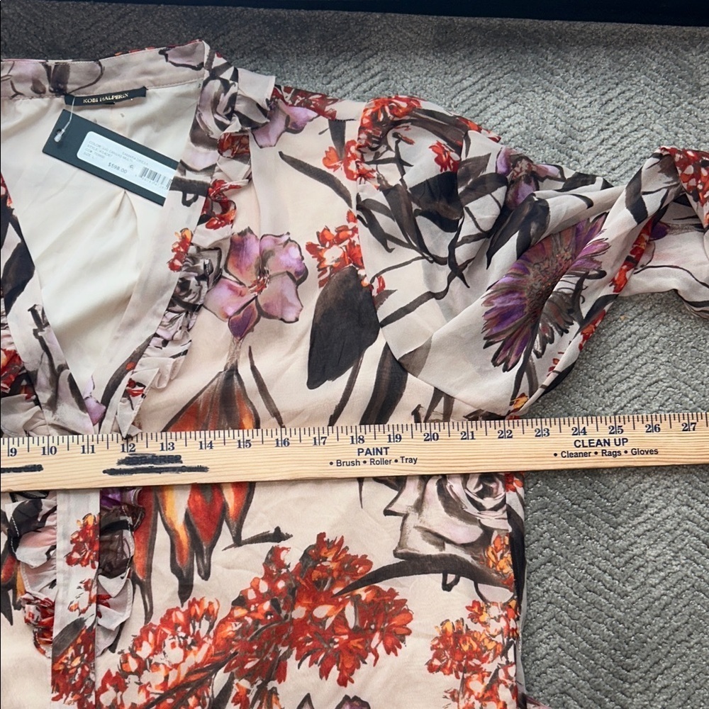 KOBI HALPERIN SAMARA BELTED SHIRT DRESS COLOR CANVAS MULTI BRAND NEW SIZE L - Picture 14 of 14
